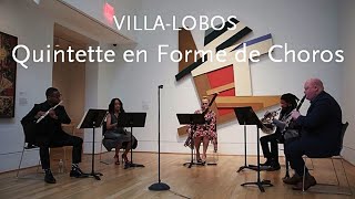 Quintette en Forme de Choros • VillaLobos • Imani Winds [upl. by Ahsinek]