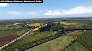 ORBX EGCB Barton for XPlane 11  Circling over Manchester with the DA62 [upl. by Carilla]