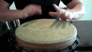 Remo Klong Yaw amp Djembe Messin around with two drums [upl. by Annairba]