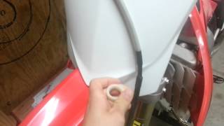 Honda CRF250r Front Fender and Number Plate Conversion [upl. by Studner]