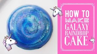 How to Make Galaxy RAINDROP CAKE  Water Cake  Ooho  Greggys Digest [upl. by Uot]