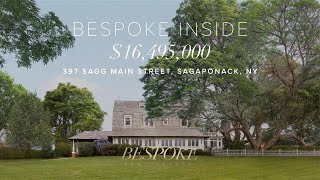 Inside a 16495000 Historic Estate in Sagaponack  Bespoke Inside [upl. by Ruy]