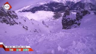 Meribel Grand Couloir Black off the edge [upl. by Aima218]