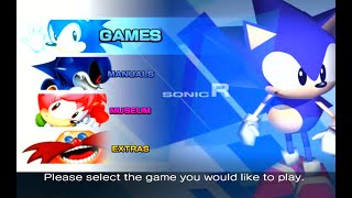 Sonic Gems Collection  Manuals Menu Extended [upl. by Doty]