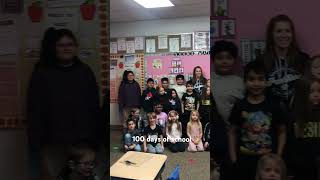 Belleaire 1st graders celebrate 100 days of school with classroom teachers 100 year old grandmother [upl. by Broek]