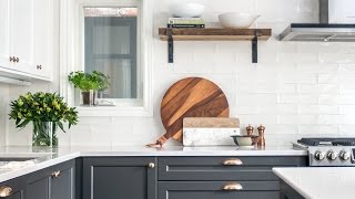 Interior Design — A TwoToned Kitchen Makeover [upl. by Rahas]