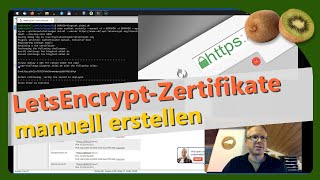 LetsEncrypt Zerfikate manuell erstellen am Beispiel Hosteurope [upl. by Maloney13]