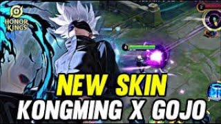 New Skin Gojo Satoru x HOK Kongming Gameplay  Honor Of Kings 6 [upl. by Yddur493]