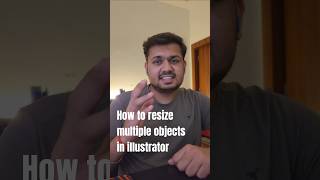 How to resize multiple objects in illustrator without changing their position graphicdesign design [upl. by Oiciruam]