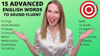 15 Advanced English Words To Sound Fluent [upl. by Eliades]