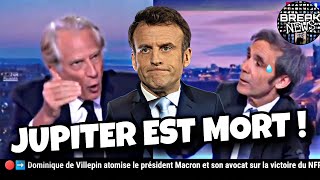 🔴➡️ Front Populaire Dominique de Villepin atomise David Pujadas sur Macron [upl. by Dimo]