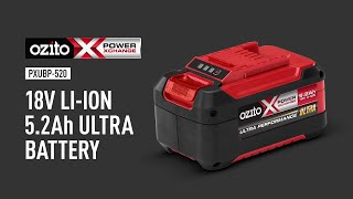 Ozito Power X Change 18V 52Ah Ultra Battery  Product Video [upl. by Tdnarb]