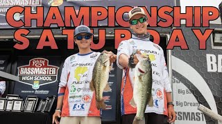 CHAMPIONSHIP SATURDAY Lake Hartwell 2023 Bassmaster High School National Championship [upl. by Oniotna278]