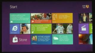 Windows 8 OS First Look [upl. by Nyllij]