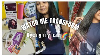 quotFirst Time Hair Dye Adventure Watch Me TransformquotWith birdsofparadyes [upl. by Wallis]