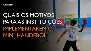 Quais os motivos para as Instituições implementarem o Mini Handebol [upl. by Amehr]