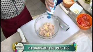 Hamburguesas de pescado con mayonesas de vegetales Parte 1 [upl. by Akimad934]