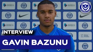 quotIve been looking forward to this for a few weeksquot  Gavin Bazunus first Pompey interview [upl. by Perzan]