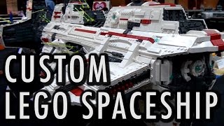 LEGO Vengeful Spirit Spaceship  Brickworld Chicago 2016 [upl. by Gautier]