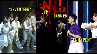 Enhypen Seventeen Jyp amp Bang PD At WEVERSE Con Festival 2024 [upl. by Laundes]