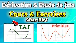 Dérivation et Etude des Fonctions 2Bac SM  PC  Résumé Complet avec Exercices Corrigés [upl. by Ahsienom552]