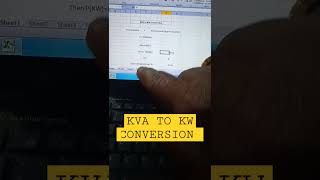 KVA TO KW conversion basics of electrical [upl. by Lyndsie8]