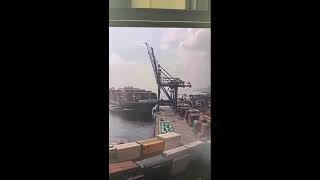 YM Witness  The vessel quotYM Witnessquot hit and destroyed 3 SSG cranes in Evyap port  Izmit Turkey [upl. by Karole708]