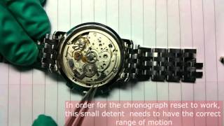 Valjoux 7750 movement chronograph reset problem [upl. by Nisaj368]