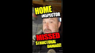 Home inspector misses major structural issue [upl. by Ydok]