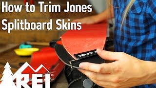 Snowboarding How to Trim Jones Splitboard Skins [upl. by Cedar]