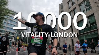 VITALITY LONDON 10000 2024 with a GOPRO [upl. by Adnahsam339]