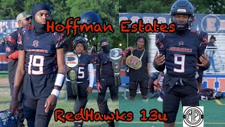 Hoffman Estates RedHawks 13u vs Bensenville 2024 mptv youthfootball roadto1ksubs [upl. by Lochner]