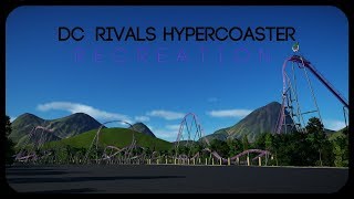 Dc Rivals Hypercoaster  Planet Coaster  Recreation [upl. by Attenhoj]