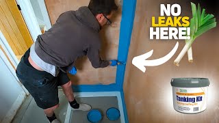 Tiling a Shower Do This First  Shower Waterproofing [upl. by Itsyrc846]