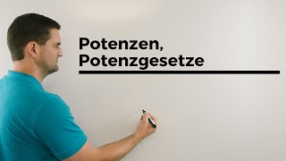 Potenzen Potenzgesetze Einfacher Beginn Potenz Basis Exponent  Mathe by Daniel Jung [upl. by Eiryk]