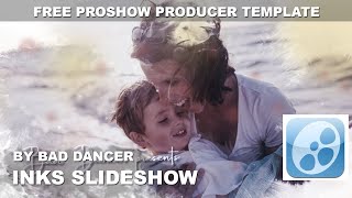 Free ProShow Producer Template Inks Slideshow ID 28012023 [upl. by Puiia]