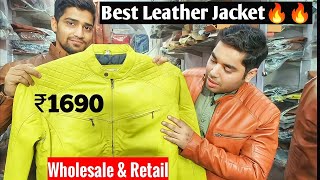 100 Genuine Leather Jacket Market  Leather Jacket Wholesale Market  Kanpur Leather Market [upl. by Gratianna]