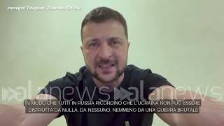 Ucraina Zelensky quot2610 città e villaggi ancora occupati dai russiquot [upl. by Ihdin266]