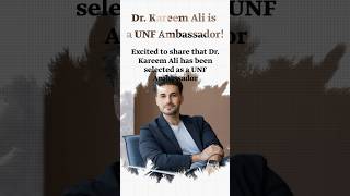 Dr Kareem Ali as UNF Ambassador دكريمعلى فكرتانى [upl. by Ycnaf839]