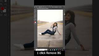 1 Click Subject Remove BG In Photoshop 2024 [upl. by Aduh]