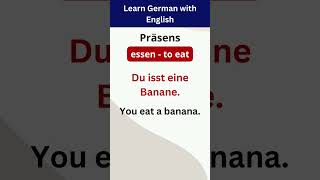 Essen Verb Conjugation in German german languagelearning vocabulary DeutschLernenMitTina [upl. by Maurits]