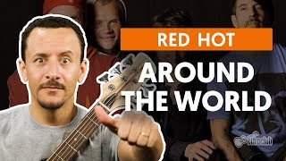 AROUND THE WORLD  Red Hot Chili Peppers aula de baixo [upl. by Sleinad]