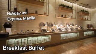 Breakfast buffet Holiday Inn Express Manila [upl. by Okia]