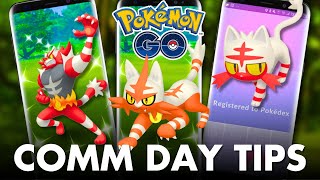 TOP TIPS For LITTEN Community Day in POKEMON GO [upl. by Nwahsd]