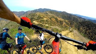 GETTING LOOSE ON THE LUGE  Mountain Biking in Southern California [upl. by Eibreh]