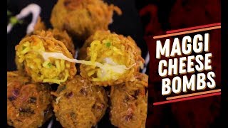 Maggi Cheese Bombs  How To Make Maggi Cheese Bombs  FoodMate [upl. by Bengt]