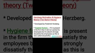 Herzberg Motivation and Hygiene Theory  Two Factor Theory  UGC NET Commerce Business Management [upl. by Woodhead]