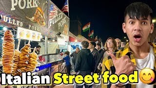 Unique Street Food In Carpi Italy🇮🇹Maza A Gaya😜 [upl. by Dichy]