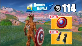 114 Elimination Solo Vs Squads quotZero Buildquot Gameplay Wins Fortnite chapter 5 [upl. by Gayel]