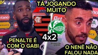 CRAQUE DO JOGO GERSON FALA DA IMPORTÂNCIA DO ELENCO NA VITÓRIA DO FLAMENGO FLAMENGO 4x2 JUVENTUDE [upl. by Cullin199]